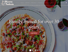 Tablet Screenshot of mazaratrattoria.com